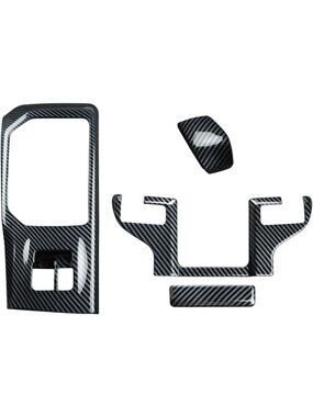 Center Console Trim Cover for 2024-2026 SUV | Carbon Fiber Gear Shift & Armrest